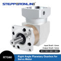 STEPPERONLINE 5:1/10:1/20:1/50:1 Right Angle Planetary Gearbox Speed Reducer 90degree RTG60 for 60mm Servo Motors