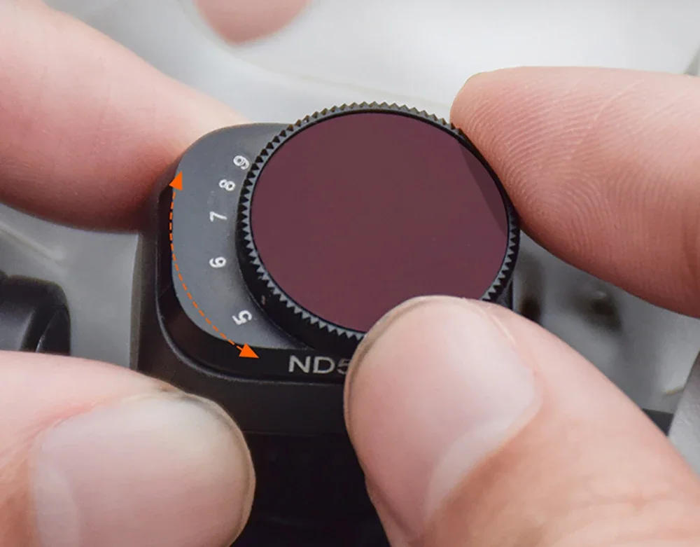 Description Picture 5 of itemBRDRC VND Lens Filters for DJI Mini 3/3 Pro Drone VND4-32/64-512 Adjustable Optical Glass Variable ND Filters Camera Accessories