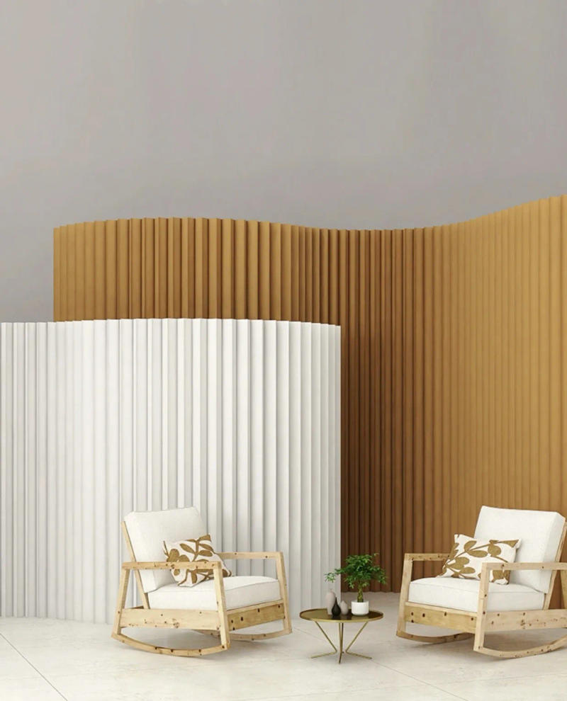 Description Picture 2 of item2M 3M Customizable Home Decor White Folding Organ Paper Wall Removable Screens & Room Dividers For Office Porch Partition