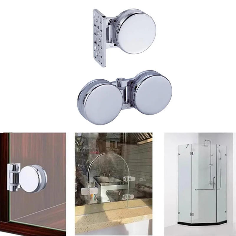 Description Picture 3 of itemSink Shower Tray Screen 180 Degrees Frameless Glass Shower Door Bracket Hinge Glass Zinc Alloy Accessories For Bathroom