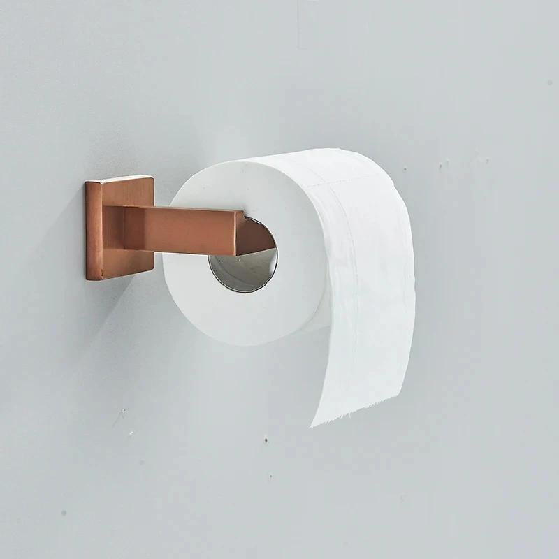 Description Picture 6 of itemBathroom Brush Rose Gold Accessories Set Wall Shelf Toilet Roll Paper Holder Robe Hook Hanger Towel Rail Bar Rack Ring Hardware