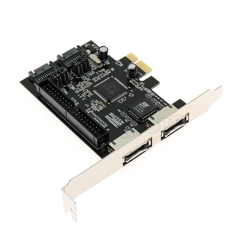 Description Picture 6 of itemPCI express to 2 Ports SATA IDE eSATA Controller SATA 2.0 to PCIe PCI-e Adapter Converter Expansion Card RAID Chip JMB363