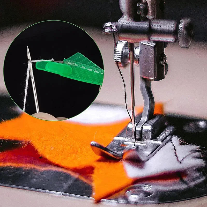 Description Picture 6 of itemSmall Fish Plastic Needle Threader Leather Craft Tools Quick Thread Guide Press Fabrics for Sewing Machine Household Type Arts