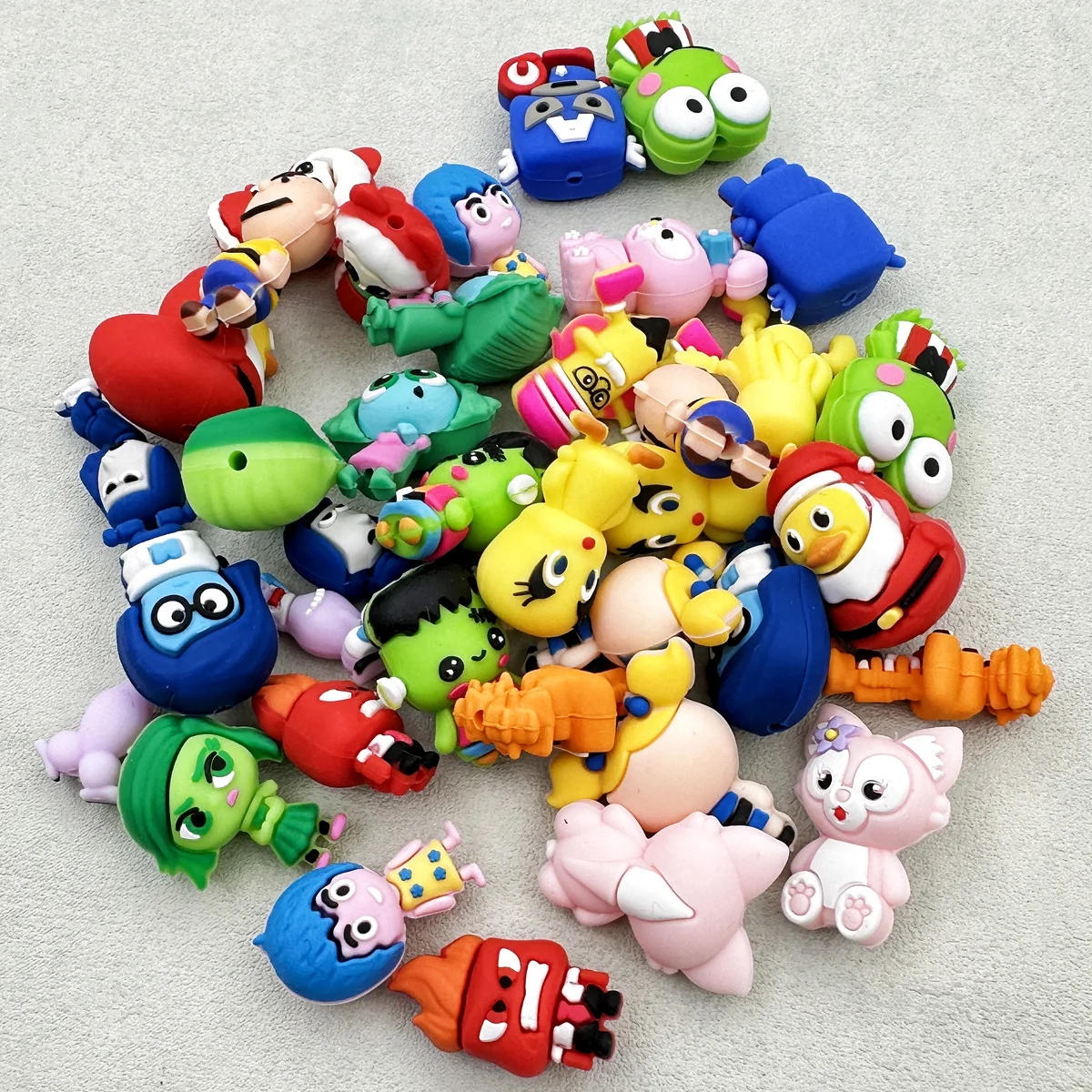 Description Picture 5 of item10PCS 3D Silicone Bead Trend Silicone Beads Baby Pendant Toy DIY String Pen Beads Nipple Chain Jewelry Handmade Accessories