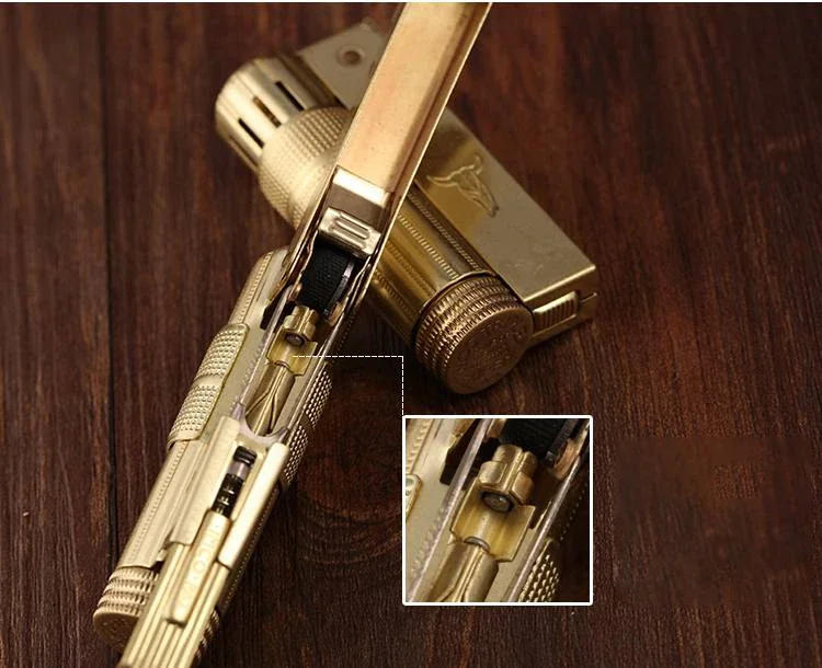 Description Picture 4 of itemIMCO 6700 Vintage Stainless Steel Metal Lighter Austrian Gasoline Grinding Wheel Lighter Kerosene Series Genuine with Box
