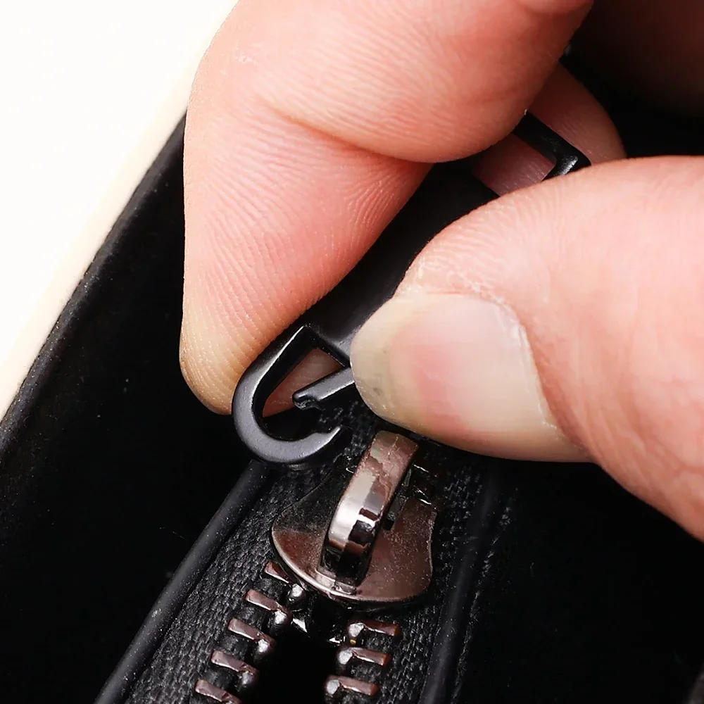 Description Picture 6 of item10/1Pc Universal Metal Zipper Pull Tap Replacement Instant Repair Zipper Head Puller for Clothing Bags DIY Sewing Zipper Sliders