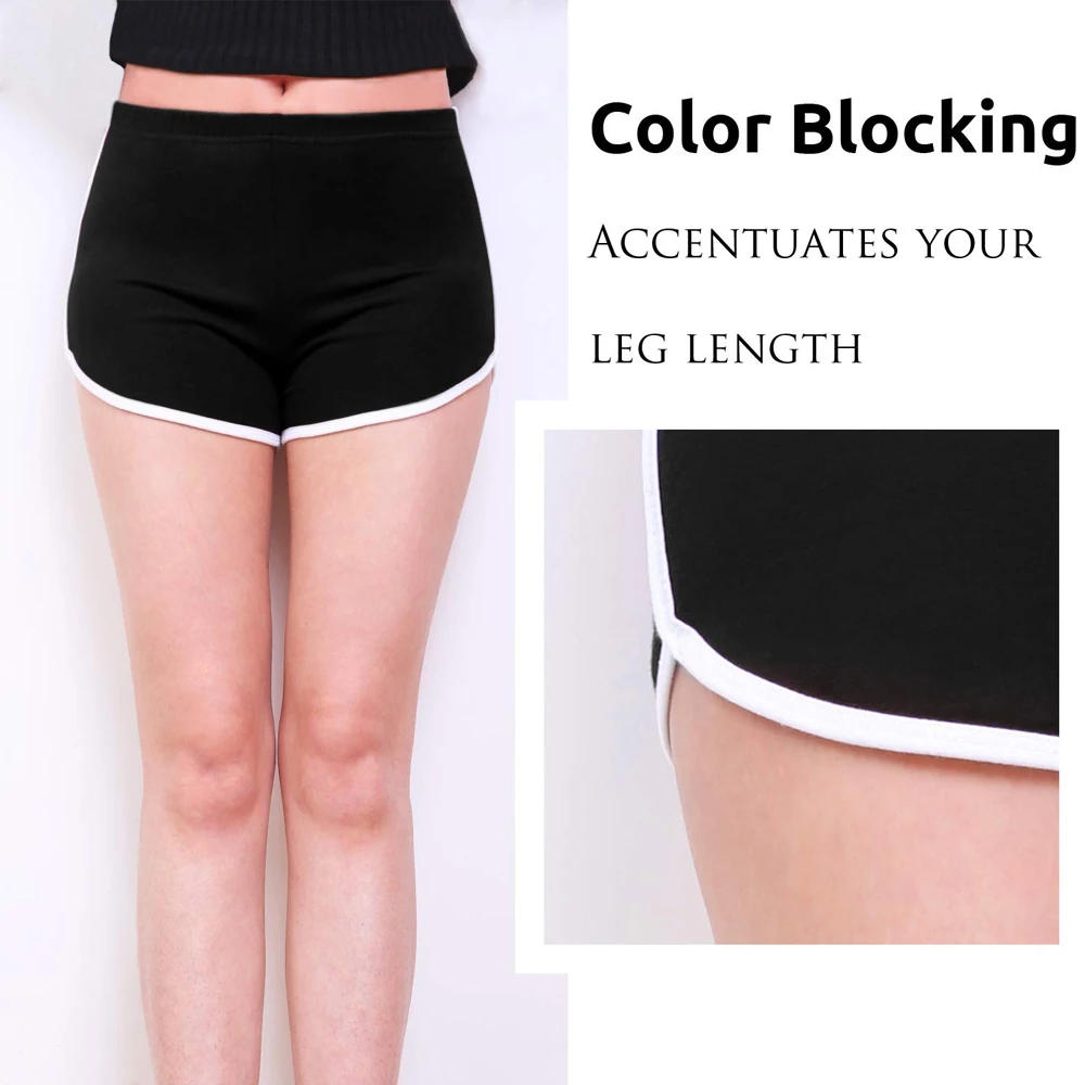 Description Picture 3 of itemWomen's Cotton Elastic Shorts, Sexy Lounge Short Pants for Running, Active, Dance, Bike, Gym, Yoga, Cycling, Summer, 1Pc