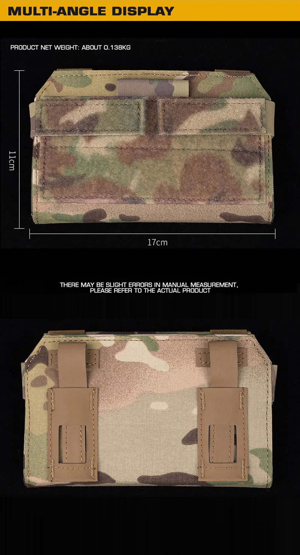 Description Picture 4 of itemTactical MOLLE Folding Navigation Pouch Mobile Phone Rack Militar Airsoft Map Case Admin Panel Mobile Outdoor IPhone Pouches