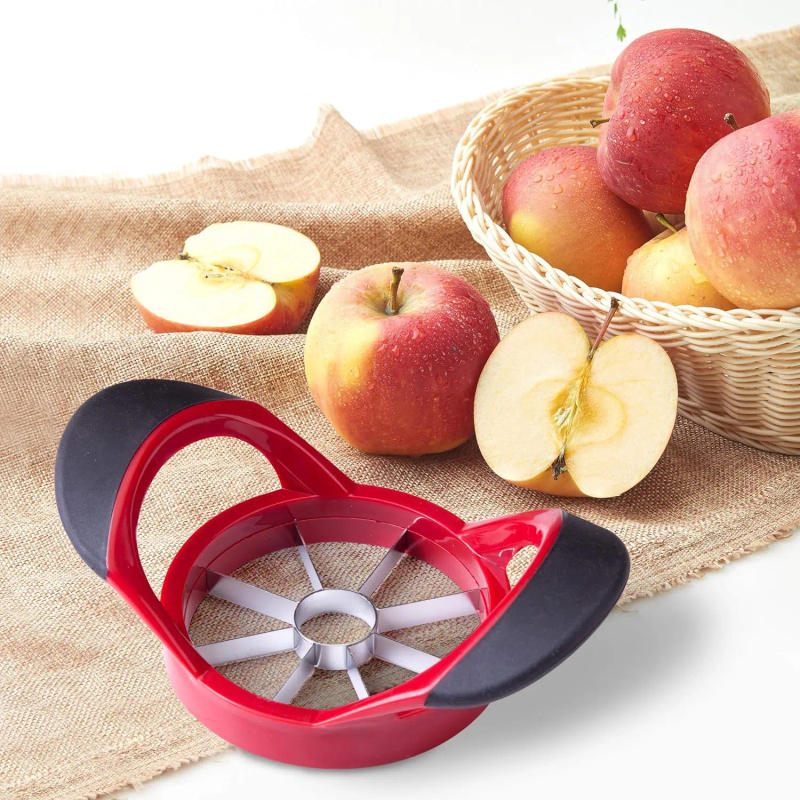 Description Picture 2 of item1pc Apple cutter, apple corer & slicer-stainless steel Apple corer-apple slicer tool with 8super sharp blades, lightweigh