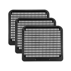 Pack of 3 Cooking Tray Home Supplies Durable Removable Mesh Rack Carbon Steel