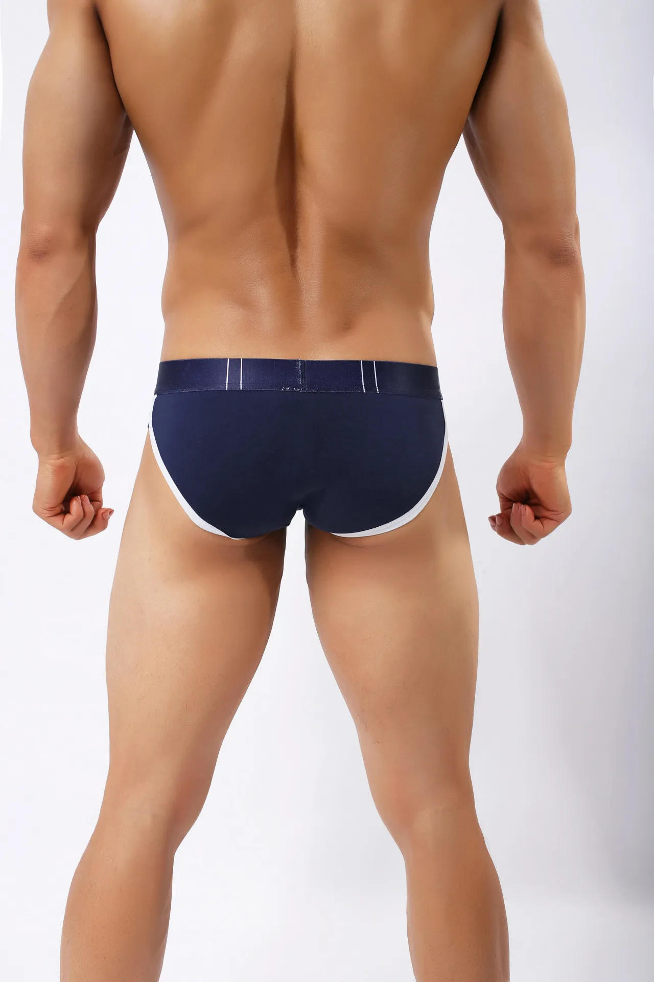 Description Picture 5 of item1pcs Men's Briefs Mens Sexy Triangle Underwear Men's Panties Cotton Breathable Elastic Zipper Printing Male Underpants