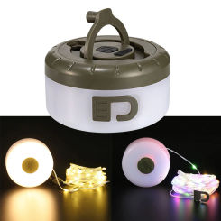 Camping String Lights 1800mAh Portable Camping Light 5 Light Modes Mini Lantern Adjustable Brightness for Outdoor Hiking Fishing