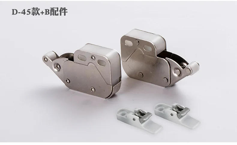 Description Picture 2 of itemElephant Trunk Lock Wardrobe Cabinet Door Mini Hook Lock Invisible Cabinet Door Rebound Self-locking Device Elephant Trunk Lock