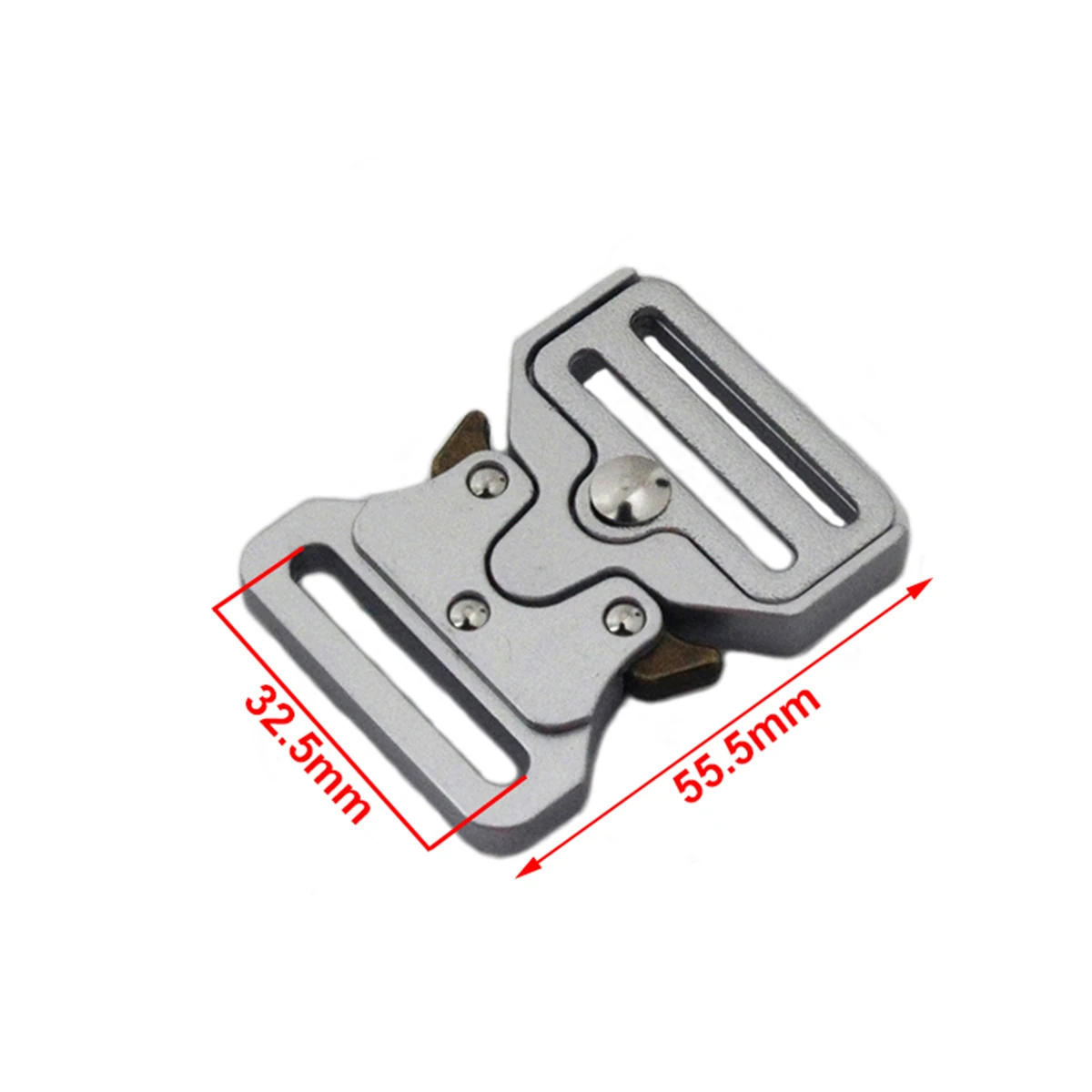 Description Picture 3 of item1pcs Durable Metal Belt Buckle Quick Side Release Clasp for DIY Bag  Luggage Outdoor Backpack Strap Belt Webbing Lether Craft