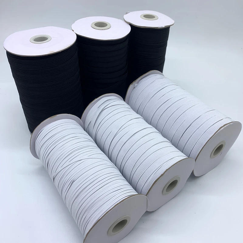 Description Picture 6 of item5yard Elastic Band Rubber Band Elastic Cord for Sewing Clothing Pants Accessories Stretch Belt Garment DIY Sewing Fabric 3-50MM