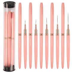 5/8/12/20/25MM Nail Art Liner Brushes Set Elongated Lines Striping Drawing UV Gel Painting Nail Design Pen Professional Manicure