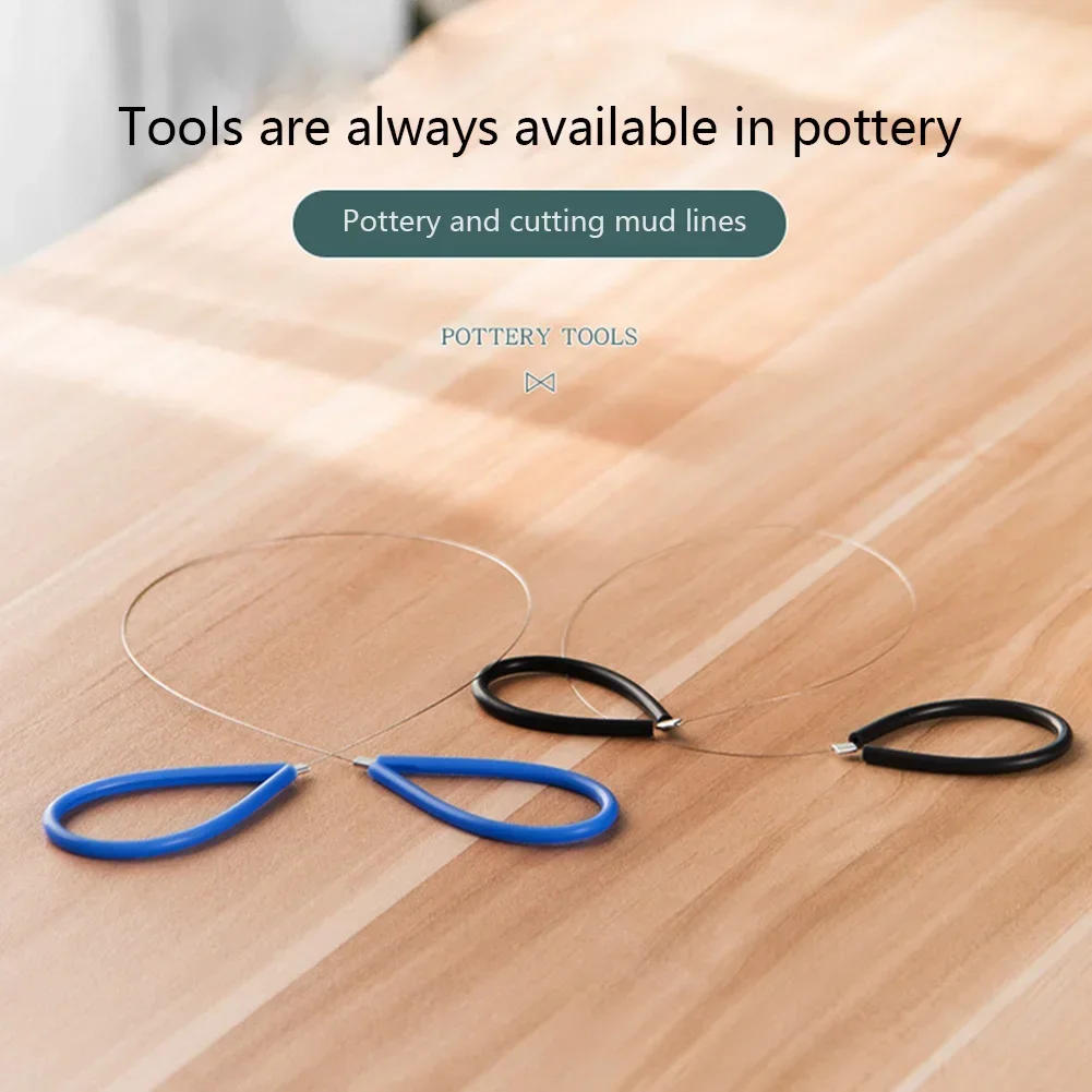 Description Picture 3 of itemPottery Tools Mud Cutting Tools Pottery DIY Handmade Clay Sculpture Mud Cutting Line Mud Cutting Tool Ceramic Steel Wire Drawing