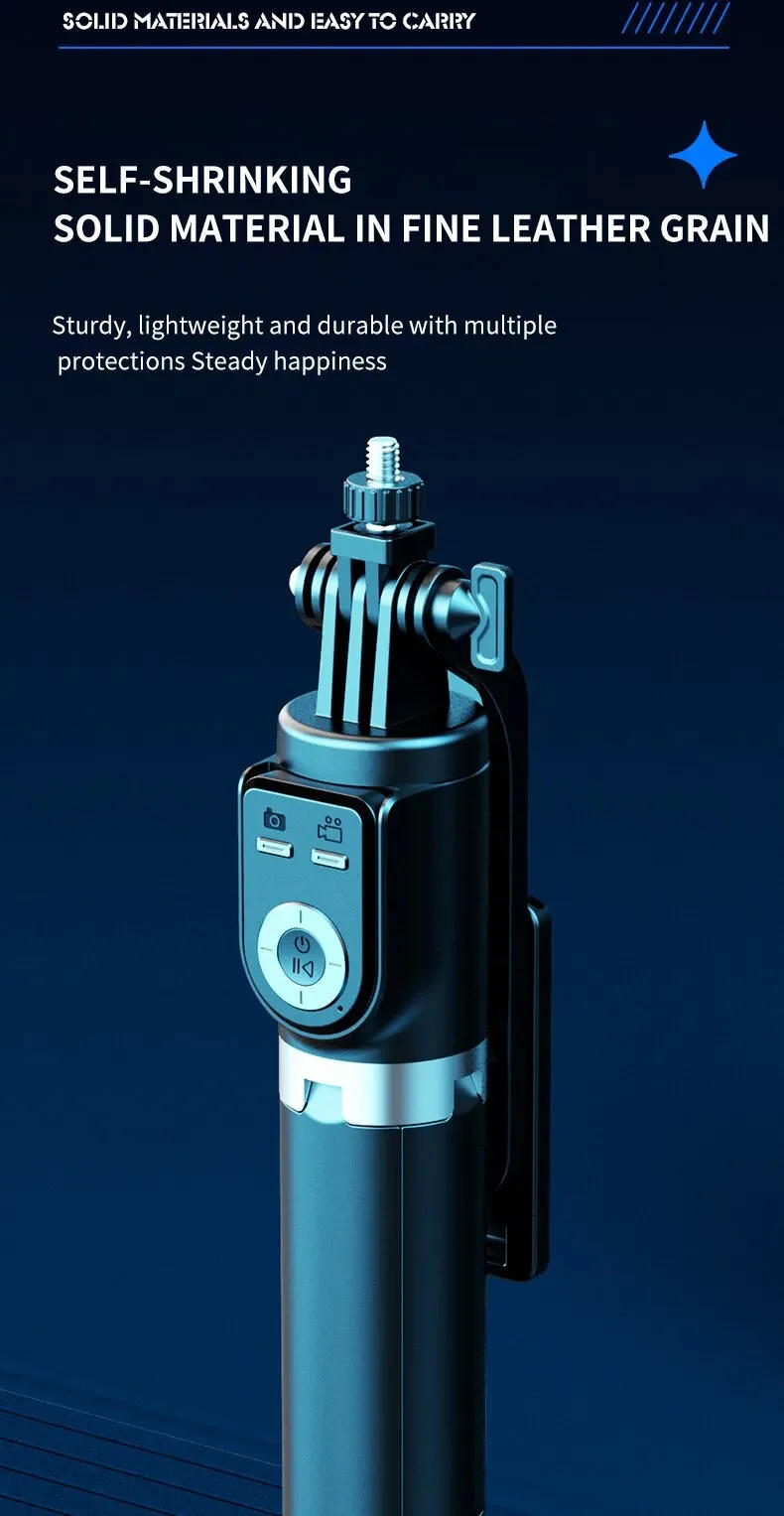 Description Picture 4 of itemXiaomi Extended Version 2.2M Selfie Stick Tripod Phone Stand Holder Selfie Stick with Wireless Bluetooth Remote and Fill Light