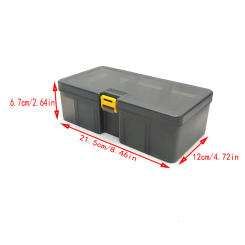 Double layer fishing gear box, toolbox storage box, lure box, deepened and thickened bait box, accessory storage box