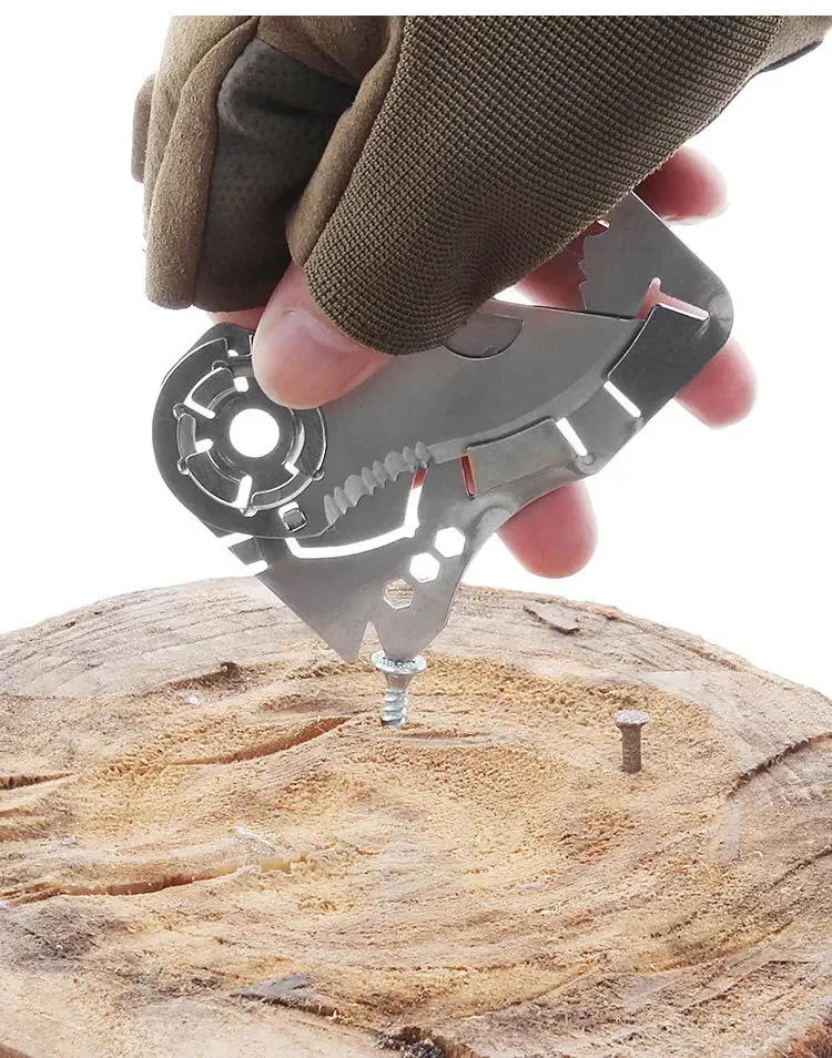 Description Picture 4 of itemWallet Card Knife Outdoor Pocket Tools High Quality New Multi-functional Combination Tool 440 Stainless Steel