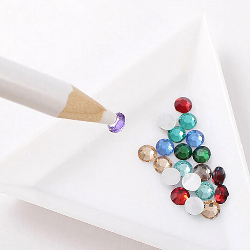 Description Picture 3 of item20/5Pcs Rhinestone Picker Dotting Pencil White Wax Pen for Picking Up Stones Crystal Bead Applicator Nail Art Decoration Tools