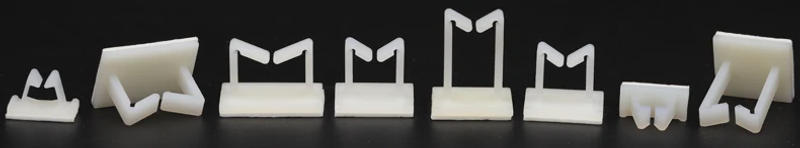 Description Picture 3 of itemWT-1 WT-2 WT-3 WT-4 WT-1216 White Nylon Plastic Table Computer Wire Cable Holder Self-Adhesive Fixed Seat Tie Mount Clamp Clip