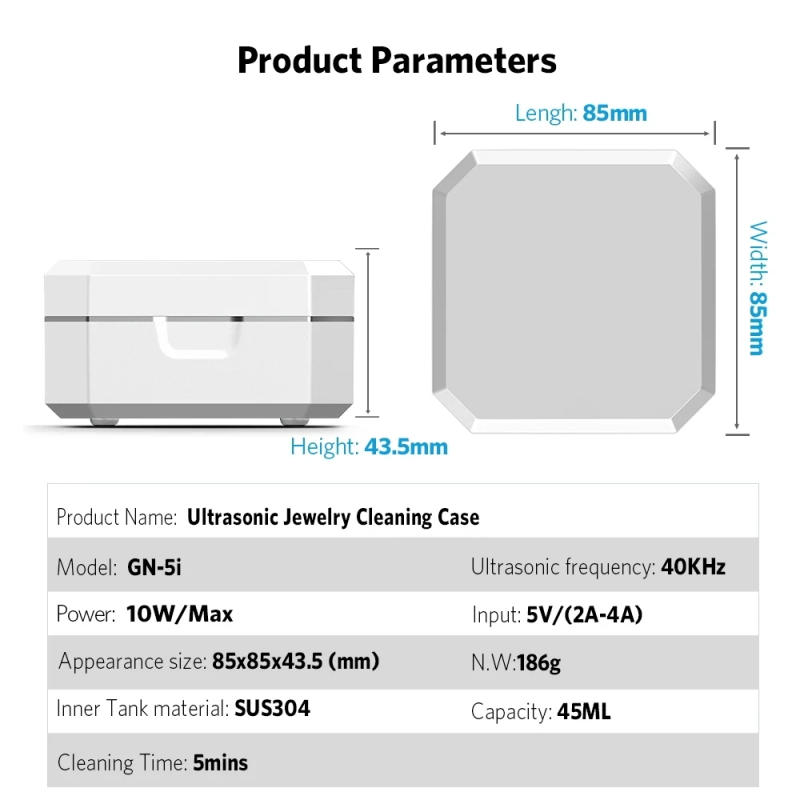 Description Picture 4 of itemUltrasonic Cleaner Household Ultrasound Dental Cleaning Machine High Frequency Ultrasonic Cleaning Batch For Retainer Denture