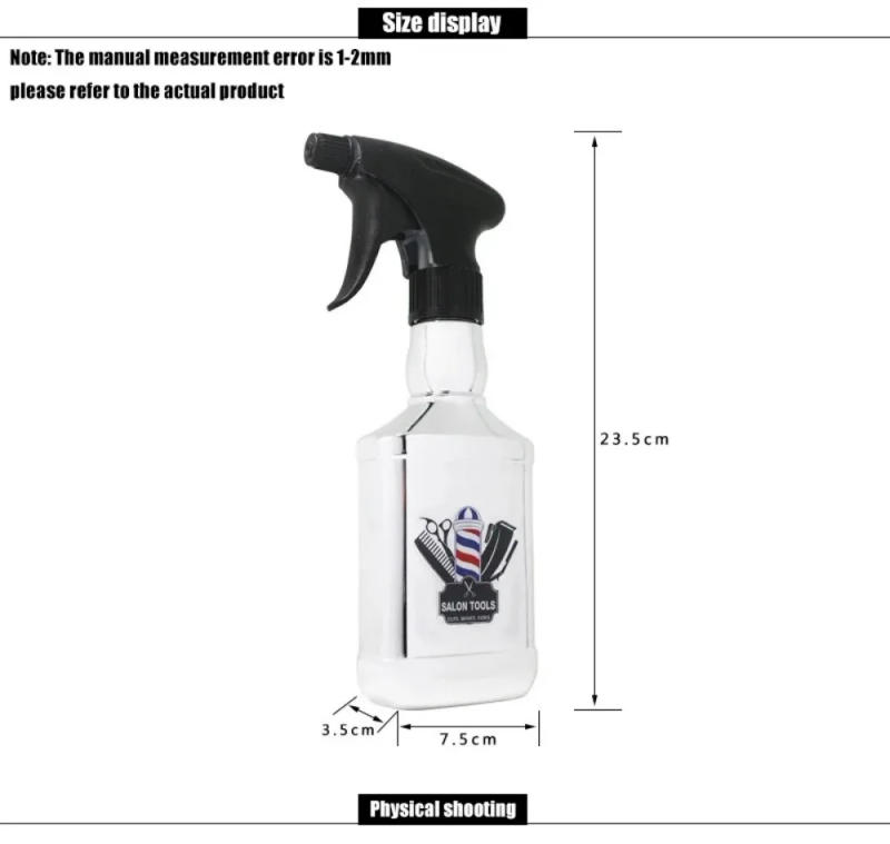 Description Picture 5 of item250ML Spray Bottle Portable Fine Mist Empty Watering Can Barber Refillable Bottles Salon Haircut Stylist Hairdressing Tools