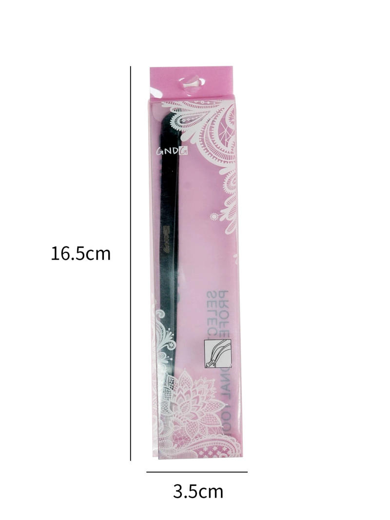 Description Picture 6 of itemNail Tweezers Double Headed Pressure Stick Stickers Cartoon Adhesive Clip Drill Handmade DIY Tool Silicone Stainless steel