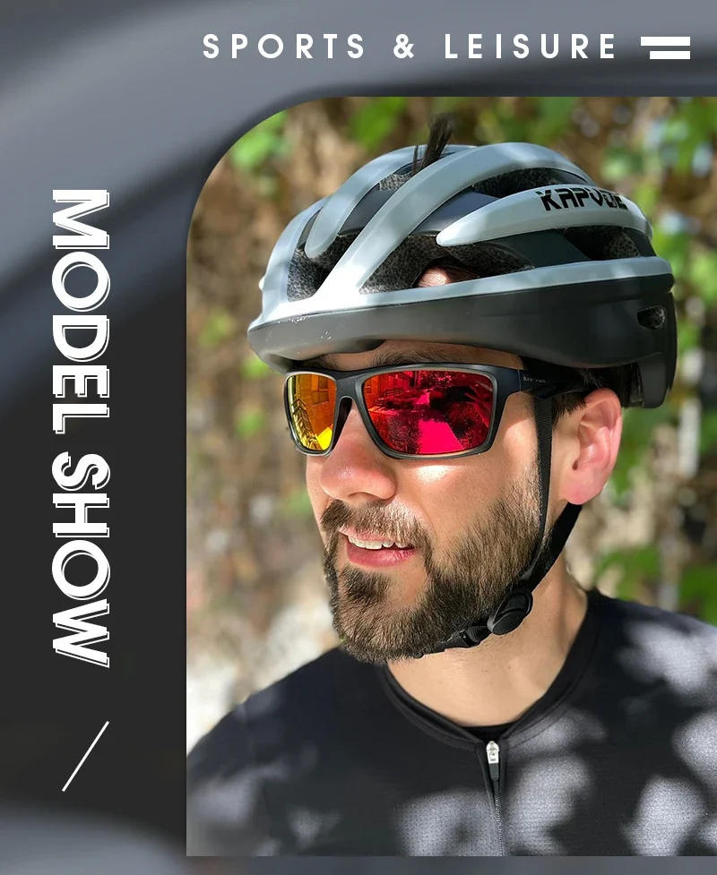 Description Picture 2 of itemKapvoe Men Polarized Glasses Sport Sunglasses Bicycle Running Glasses Women Fishing Goggles Camping Hiking Road Driving Eyewear