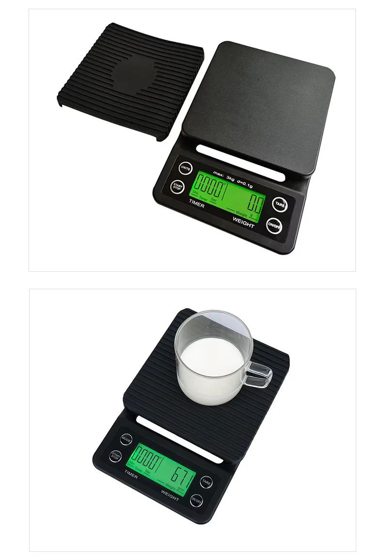 Description Picture 5 of itemPrecision Drip Coffee Scale Coffee Weighing 0.1g Drip Coffee Scale with Timer Digital Kitchen Scale High Precision LCD Scales