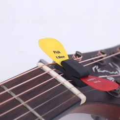 Black Rubber Guitar Pick Holder Fix On Headstock For Guitar Stand Bass Picks Holder Ukulele Alice Guitar Parts Accessories
