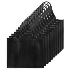 Large Capacity Shopping Bag Foldable Female Tote Bag Non-Woven Fabric Eco Bag Reusable Pouch Travel Storage Handbag Organizer