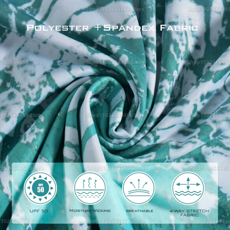 Description Picture 5 of itemHUK Fishing Shirt UPF 50+ Sun Uv Protection Fishing Clothes Men's Outdoor Summer Long Sleeve Jersey Breathable Camisa De Pesca