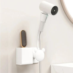 Adjustable No Need To Hold Wall Hanging Hair Dryer Holder Free Of Hands No need To Punch Holes Universal Air Duct Storage Rack