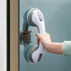 Detachable Helping Handle Anti Slip Support Toilet Bathroom Safe Grab Bar Vacuum Sucker Handrail Household Suction Cup Bath Rail