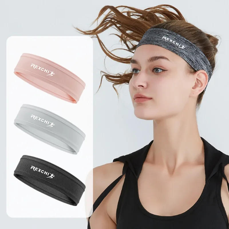 Description Picture 2 of itemSport Headband Running Fitness Sweatband Elastic Absorbent Sweat Cycling Jog Tennis Yoga Gym Head Band Hair Bandage