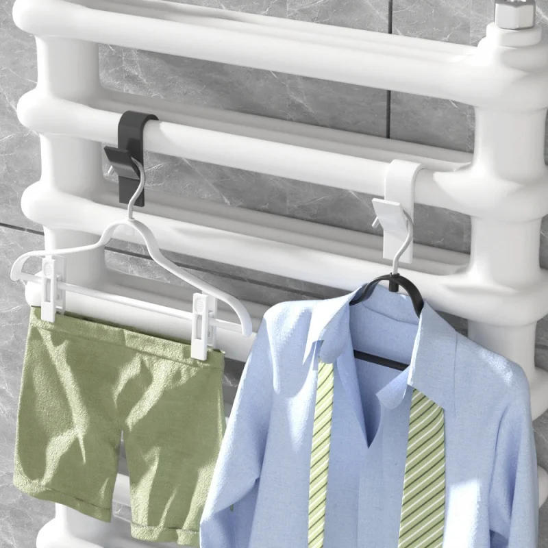 Description Picture 3 of item2-4Pcs Multi-Purpose Heating Hook Coat Hook Towel Rack Radiator Bracket Bathroom Hook Clothes Hanger Soft Scarf Rack Towel Rack