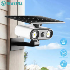 Solar Lights Outdoor Motion Sensor Solar Dummy Fake Camera Monitoring Wall Lamp Solar Security Lights 3 Modes Garden Patio 