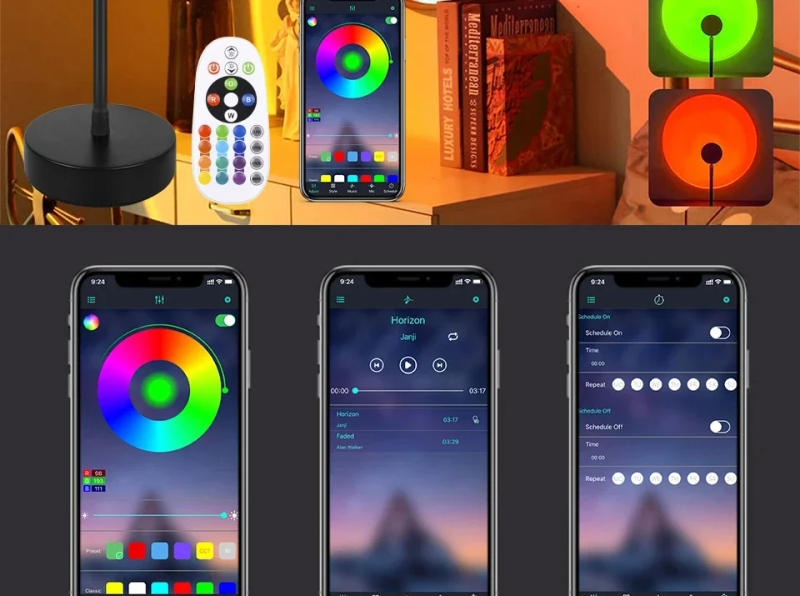 Description Picture 3 of itemLED Projection Light RGB Sunset Night Light Remote Control USB Rechargeable Live Photo Theme Event Background Lights