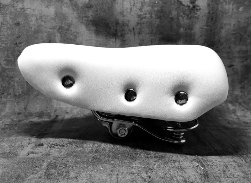 Description Picture 5 of itemFREE-Bicycle Saddle Vintage Leather Comfortable Seat Cycling Accessories Seatstay Rivet Bike Saddle G02