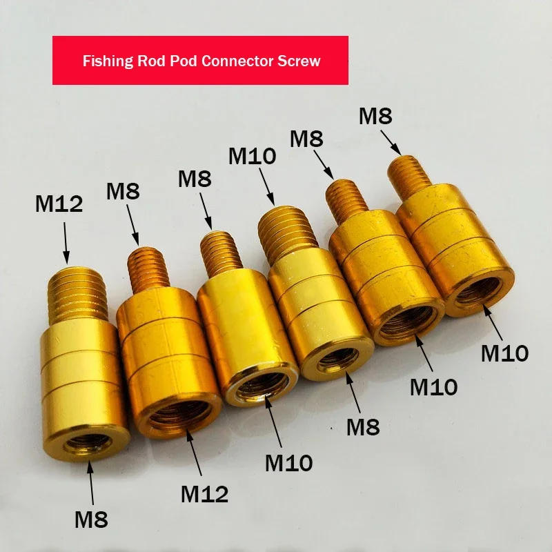 Description Picture 2 of itemFishing Net Rod Pod Connector M8/M10/M12 Screw Net Head Adapter Fishing Landing Harpoon Dip Parts