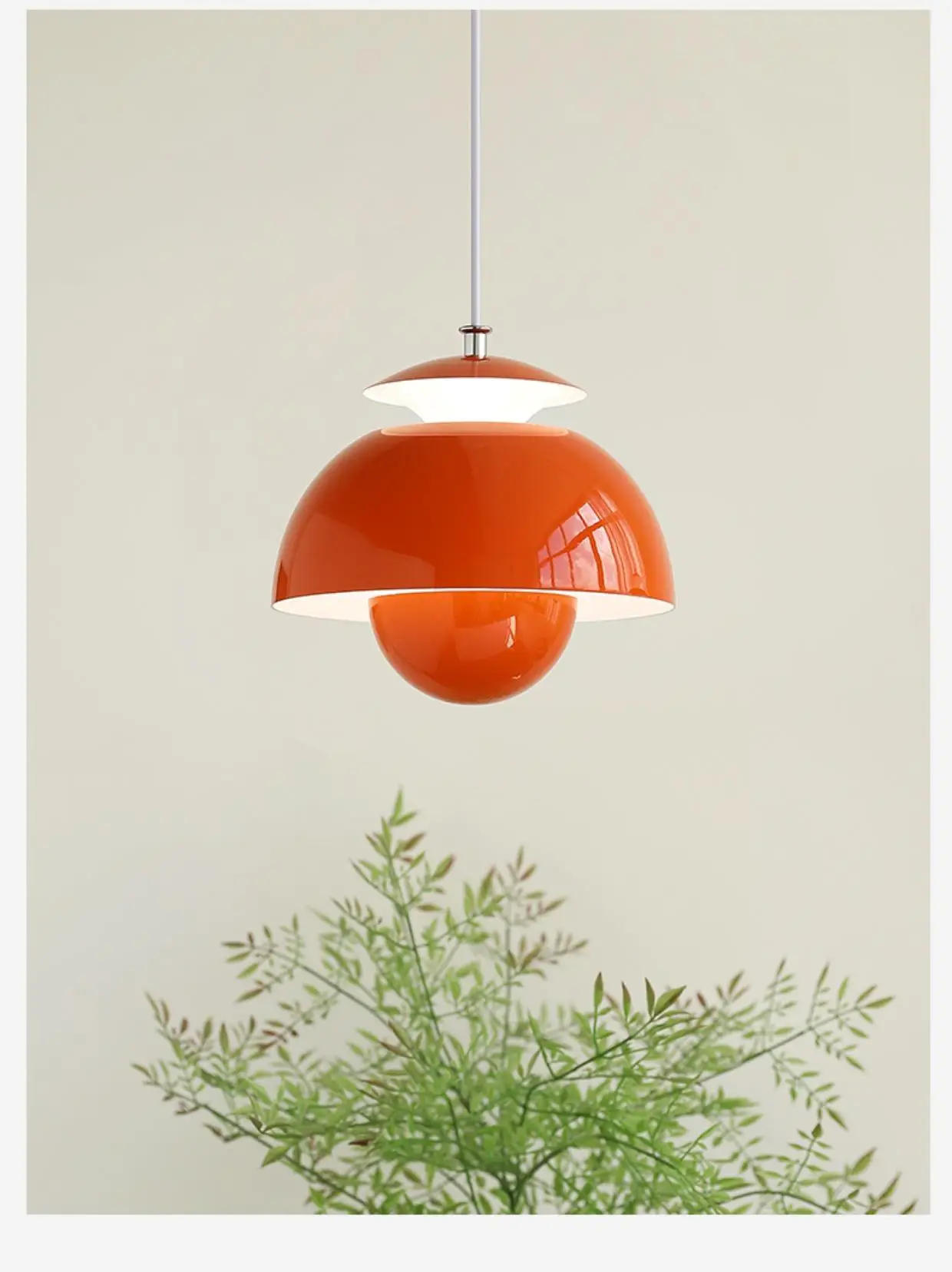 Description Picture 2 of itemModern Flower Bud Nordic Danish Designer LED Pendant Light Decor Art Hanging Chandeliers Lamp Home Bedroom Kitchen Bedside Light