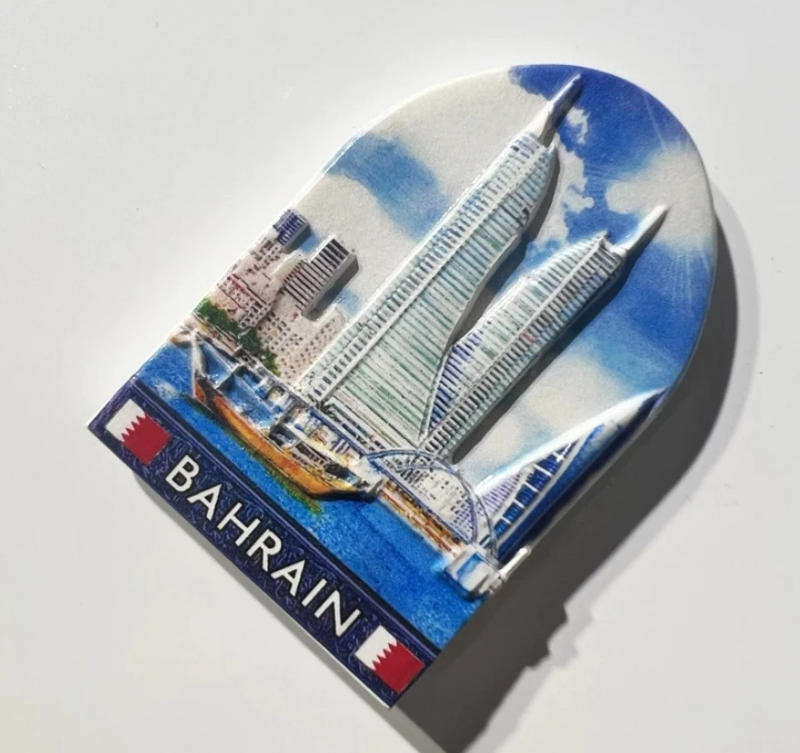 Description Picture 2 of itemBahrain Travelling Fridge Stickers Tourist Souvenirs Home Decoration Wedding Birthday Gifts Fridge Magnets Message Board Sticker