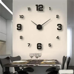 Large Wall Clock 3D Luminous Frameless Wall Clocks Digital Clock Wall Stickers Silent Clock Часы Настенные Duvar Saati 벽시계 ساعة