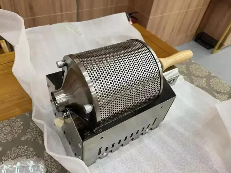 Description Picture 6 of itemAS1-S400T Household Coffee Roaster Commercial Coffee Bean Roaster Thermal High Temperature Resistant Stainless Steel Drum