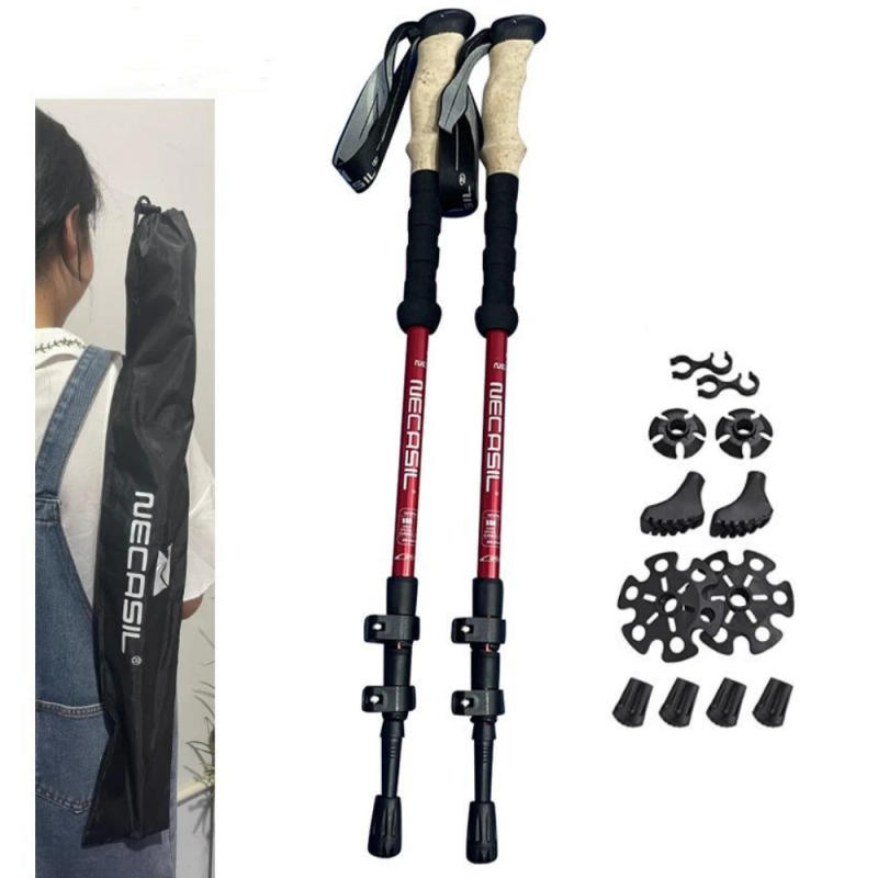 Description Picture 4 of itemWalking Trekking Poles 2pcs Carbon Fiber Collapsible Telescopic Sticks Lightweight Walking Hiking Stick Climbing Stick