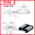 Original New THK linear guide SHW SHW-CR SHW21CR SHW27CR SHW35CR SHW21/27/35CRUU/SS SHW21/27/35CR1UU/SS GK BLOCK