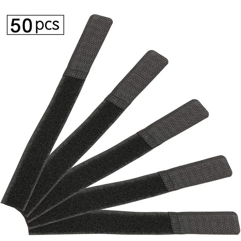Description Picture 4 of item50PCS Reusable Cable Ties Hook and Loop Fastener Cable Tape Cord Tie Self-Adhesive Securing Straps Organizer Cable Management
