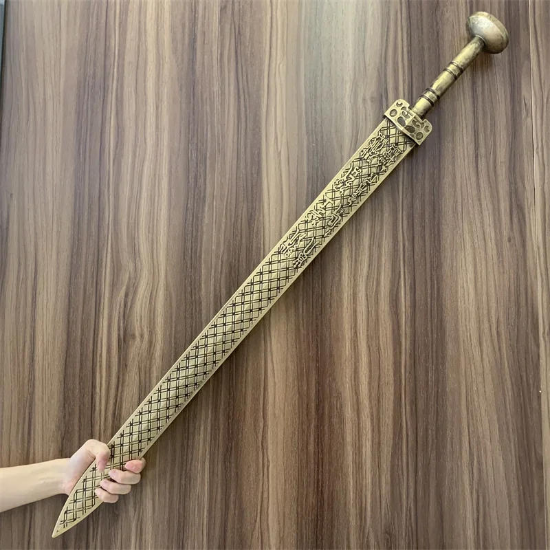 Description Picture 3 of itemNew Chinese Ancient Sword Silver Ver. King of Yue State Dynasty Sword Weapon Role Playing Model Toys Knife Cosplay 1:1 Safety